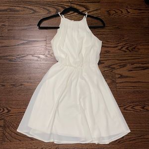 Francesca Boutique - Miami XS White/Cream Halter Top Dress